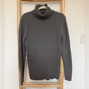 Charcoal Turtleneck Sweater for Men